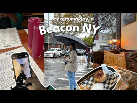 Things to do in Beacon NY vlog | glazed over donuts , thrifting + exploring cafés
