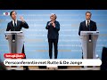 TERUGKIJKEN: Persconferentie met Rutte en De Jonge