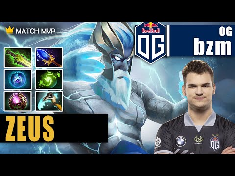 Zeus Mid | OG.bzm | MAKE EVERYONE HATE YOU - 30 KILLS ZEUS EASIEST HERO | 7.32c Gameplay Highlight