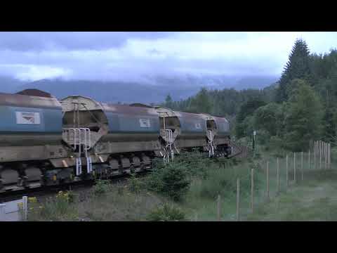 37602 37605 6K27 Millerhill to Dalmally at Tyndrum Lower 12/07/18