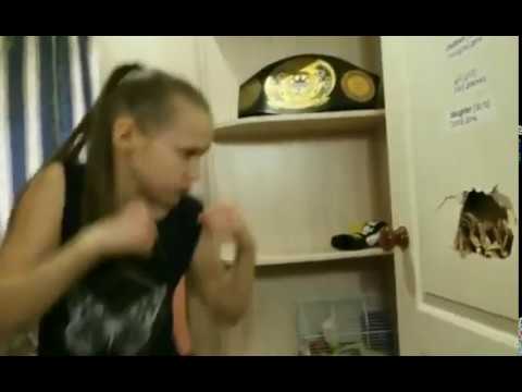 incredible  little girl Evnika  just 10 year old boxing champion