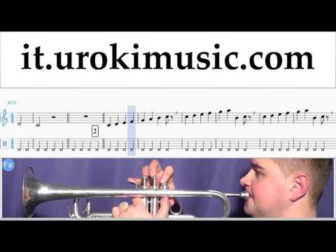 Lezioni di Tromba Ariana Grande - Break Free Tutorial Spartito Parte#1 um-276