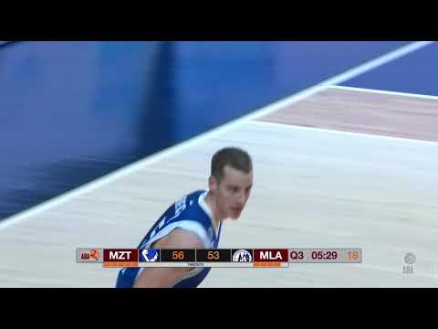 Trey Drechsel dunks on fast break (MZT Skopje Aerodrom – Mladost Maxbet, 22.4.2021)