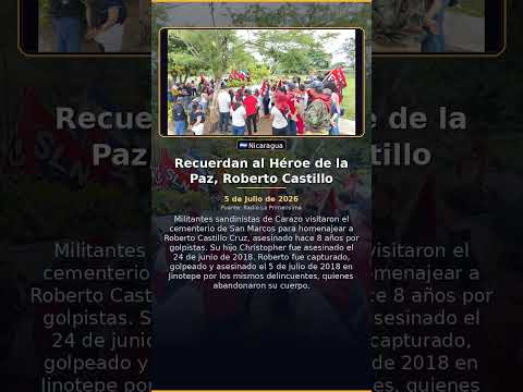 Recuerdan al Héroe de la Paz, Roberto Castillo