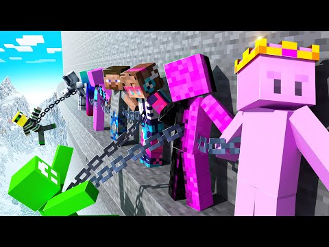 9 YouTubers beat Minecraft Chained Together
