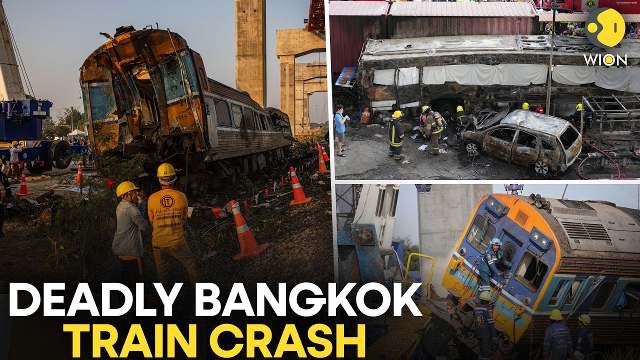 Bangkok Train Collision LIVE: Bus Struck in Deadly Crash with Train; 8 Killed and 25 Injured | WION