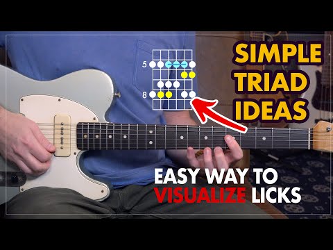 Easy triad visualizations to help you improvise - Connect licks and embellishments to a simple triad