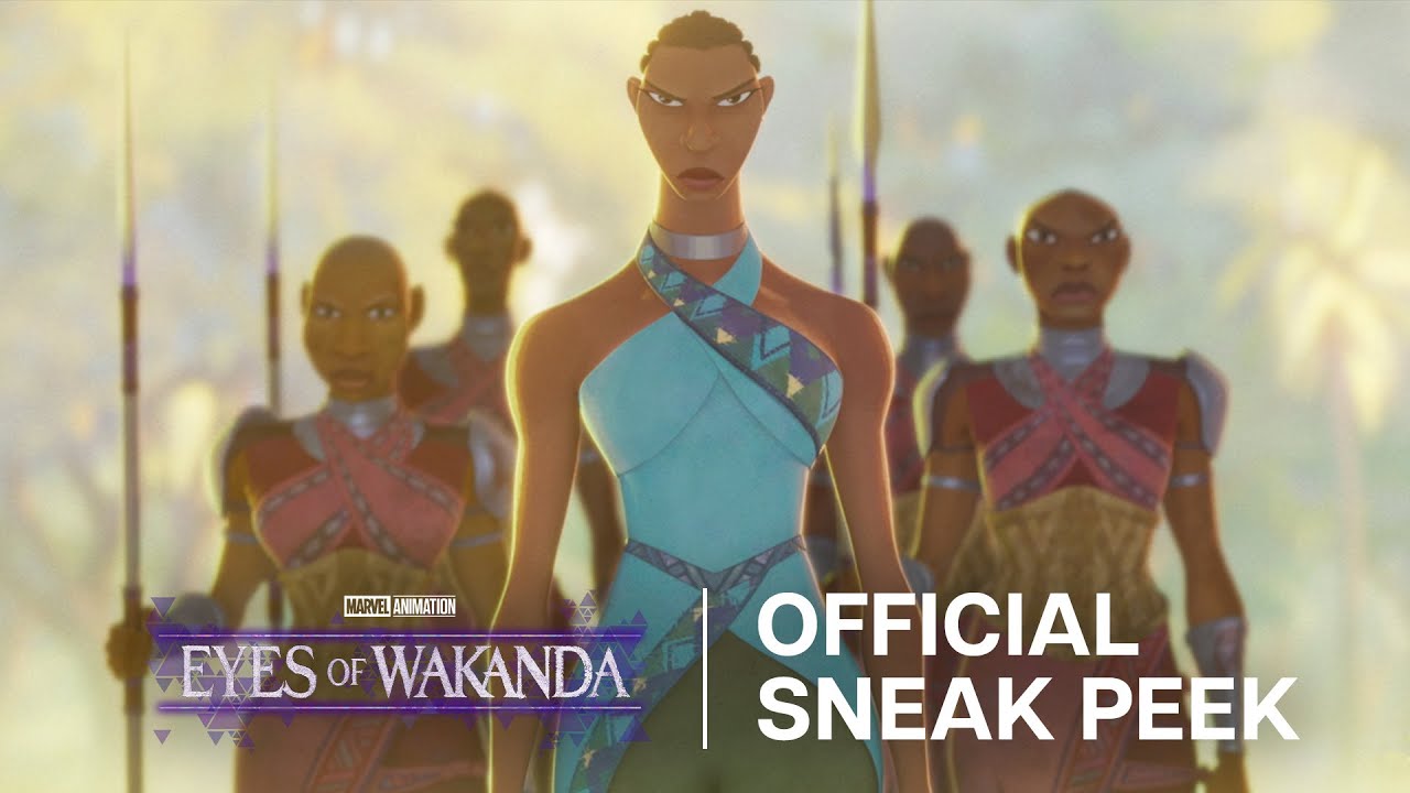 Wakanda Eyes Marla Animation -A | 공식 몰래 엿보기 | 디즈니+ - 유튜브