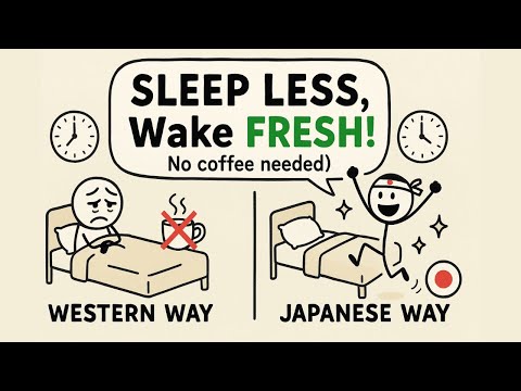 原來不用咖啡！日本人靠這方法少睡還更有活力！ (How to Sleep LESS hours and wake up FRESH like the Japanese (No Coffee Needed fr))