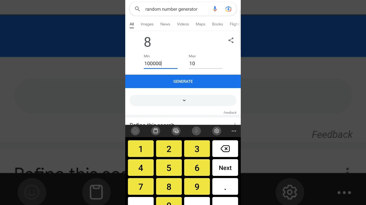 random number generator 😨😨😨