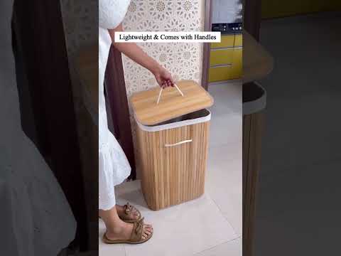 Bamboo Laundry Basket Small