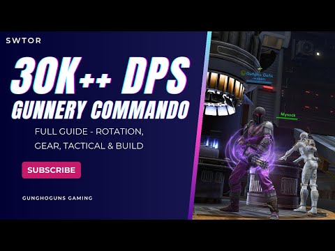 SWTOR 7.7 Gunnery Commando 2025 Guide: 30K+ DPS Easy PvE Rotation & Build!