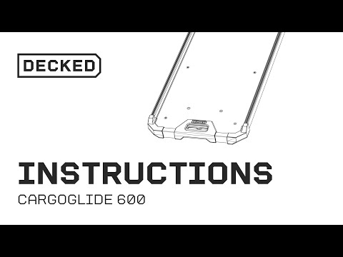 DECKED Installs | Easy Install Of The CargoGlide 600 In Your Truck Bed