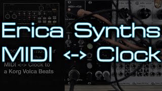 Video thumbnail for Erica Synths - MIDI-Clock by DivKid