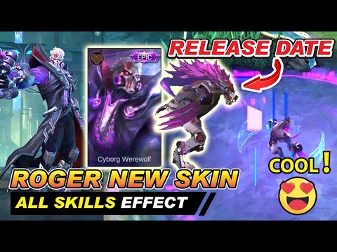 #mobilelegend#newskin#2021 new skin Roger | Cyborg werewolf |mobile legends bang bang