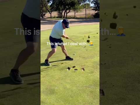 Golfers raging over what??💀 #golf #repair #maintenance #satisfying #golfcourse #worker #diy #fix
