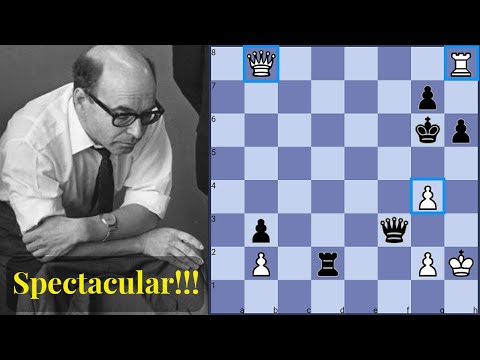 Bronstein's Brilliant Sacrifice Against The Mighty Korchnoi | Chess Sacrifices