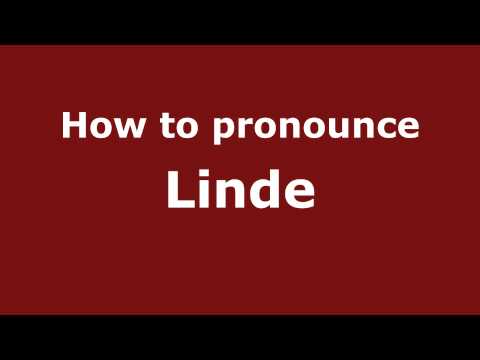 How to pronounce Linde