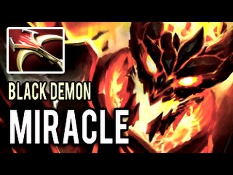 BLACK DEMON 9000 MMR! Shadow Fiend by Miracle vs Paijkat, Mage, Xcalibur Dota 2
