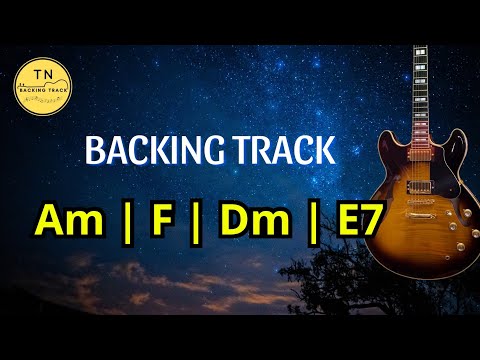 Bossa Nova Backing Track A Minor | Am F Dm E7 | TN Guitar Backing Track