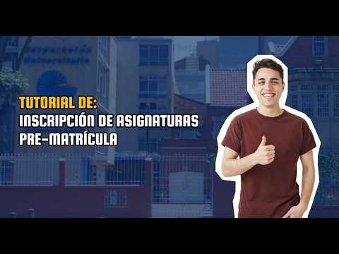 Tutorial de inscripción de asignaturas CENDA