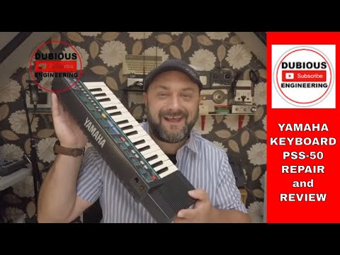 DuB-EnG: Yamaha Portasound PSS-50 Synthesizer Keyboard Teardown Repair and Review