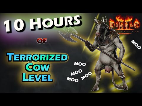 I Kill Terrorized Secret Cow Level For 10 Hours - Diablo 2 Resurrected - Drop Highlights