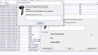 Collecting Barcode Info for Manufacturing