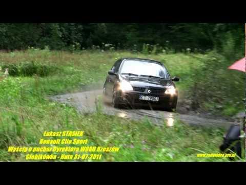 Łukasz Stąsiek Renault Clio Sport - Wyścig o puchar Dyrektora WORD Głobikówka - Huta 31-07-2011
