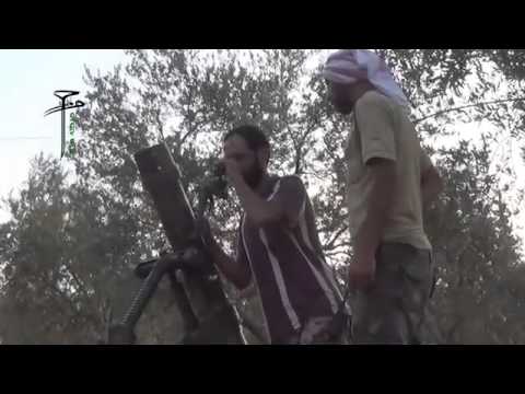 استهداف  قوات النظام بقذائف الهاون من قبل حركة حزم في البريج في محافظة إدلب