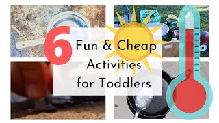 6 Fun & Cheap Heat Wave Activities: Toddler friendly things to do with when it's HOT! #pnwheatwave