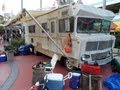 AMC ACTUAL WALKING THE DEAD RV CAMPER VAN FROM THE SERIES AT UNIVERSAL STUDIOS HALLOWEEN