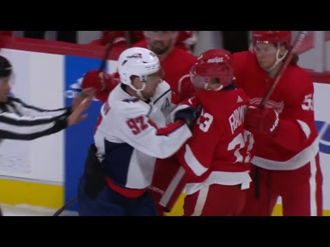 Scrum Breaks Out After Alex Ovechkin Goes Knee On Knee With Moritz Seider