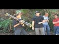 Zoe Saldana Shoots Big Guns Behind The Scenes