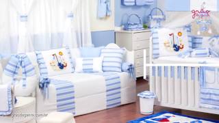 Quarto para Bebê Veleiro Azul Claro | Ref: 53339