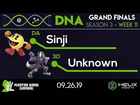 DNA S3:W11 - DA | Sinji (Pac Man) Vs. 3D | Unknown (Wolf) - Grand Finals