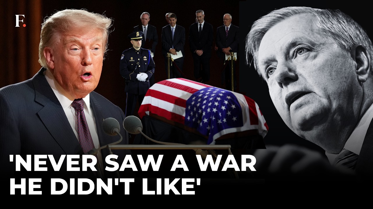 'He Was a Tough Cookie,' Trump's Awkward Address at Lindsey Graham's Funeral