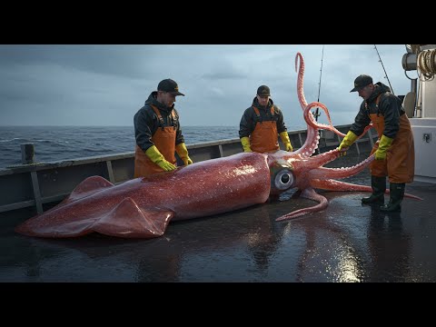 INSIDE A GIANT SQUID FACTORY – THE JOURNEY FROM SEA TO PERFECT SQUID RINGS 🦑