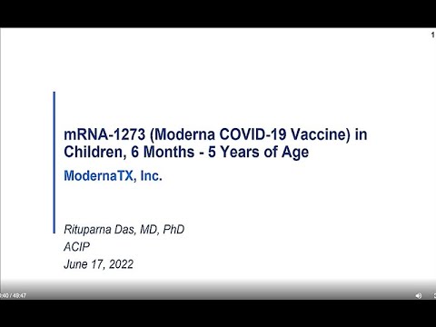June 17, 2022 ACIP Meeting - COVID-19 vaccine (mRNA-1273)