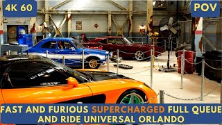 Fast and Furious SUPERCHARGED Full Queue and Ride in Universal Orlando