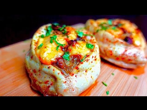 khachapuri with chicken | cheese filled chicken
