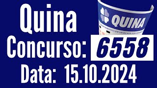 ???????? RESULTADO da QUINA 6558, Resultado Quina, Quina 15/10, QUINA de hoje,
