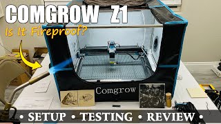 Comgrow Z1 Laser Engraver, Rotary, Air Assist, Honeycomb & Cover - Full Test & Review