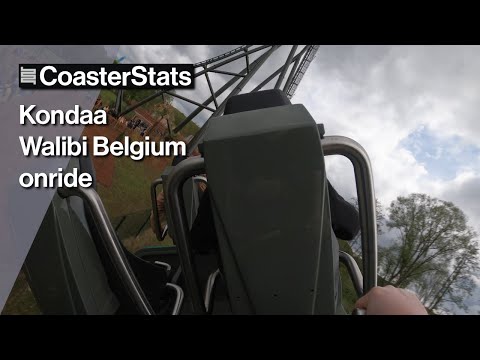 Kondaa last row onride - Walibi Belgium [4K 60FPS]