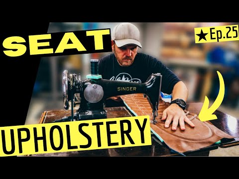 ★How to Cover a Motorcycle Seat - Start to Finish SEAT UPHOLSTERY - Cafe Racer Garage