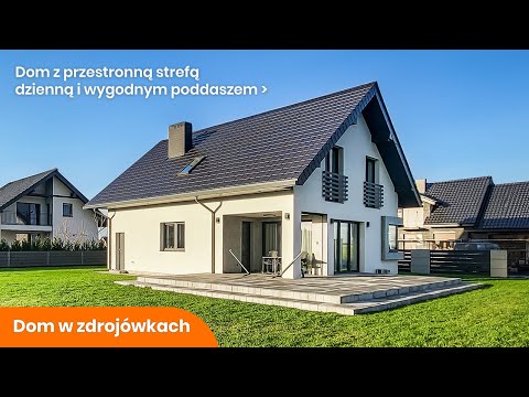 Dom w zdrojówkach - Dom z przestronną strefą dzienną i wygodnym poddaszem - ARCHON+ Projekty Domów