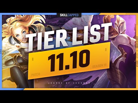 NEW TIER LIST for PATCH 11.10 - League of Legends Season 11
