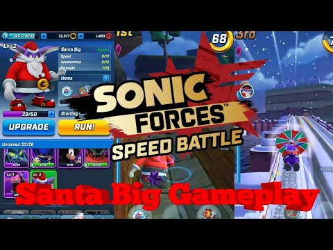 Sonic Forces: Speed Battle - Santa Big Gameplay!