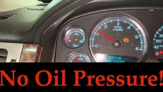 P0521 P0523 No Oil Pressure Gauge Chevy Truck Silverado Sierra Tahoe Suburban LS sending unit
