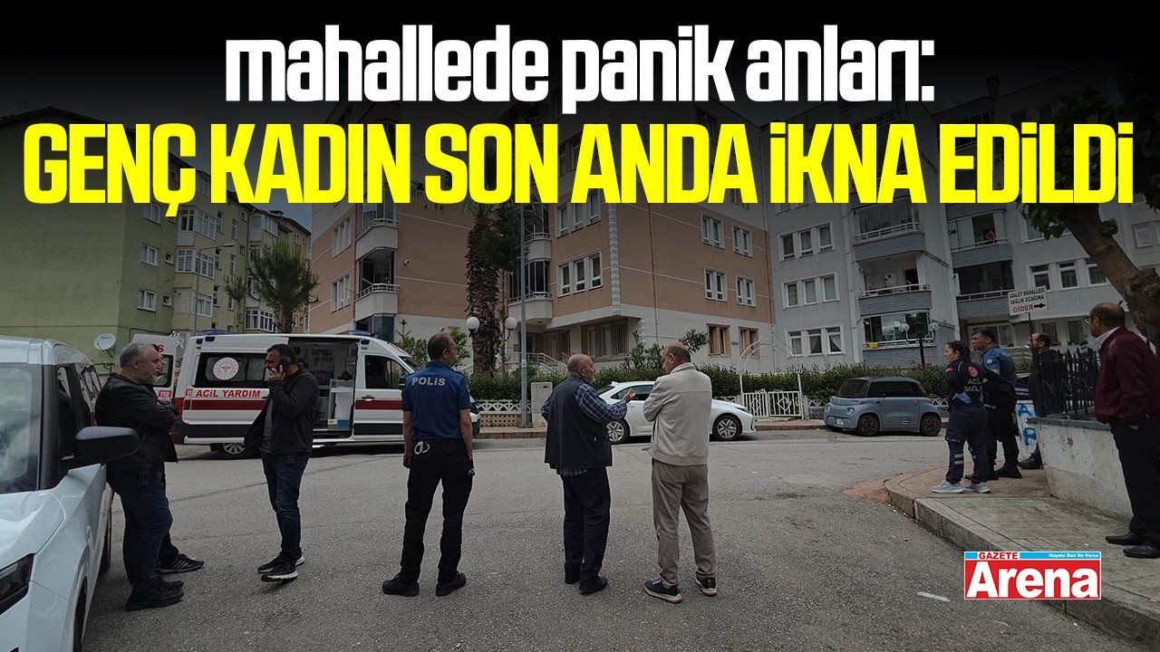 Samsun'da mahallede panik anları